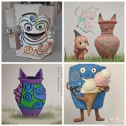 并绘制喜爱的文物